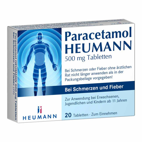 Paracetamol HEUMANN 500 mg Tabletten bei Schmerzen und Fieber