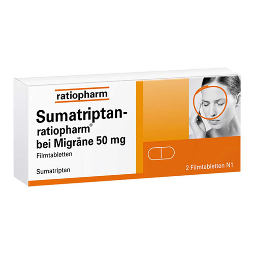 SUMATRIPTAN-ratiopharm bei Migr&auml;ne 50 mg Filmtabl.