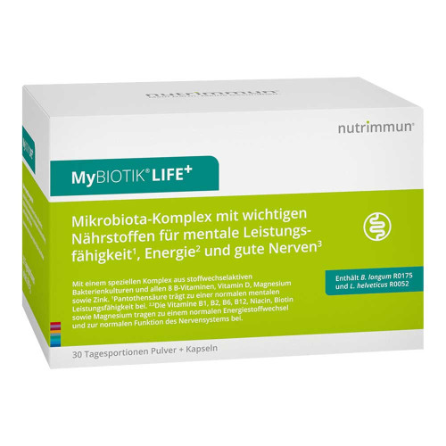 MYBIOTIK LIFE+ Kombipackung 30x1,5 g Plv.+60 Kaps.