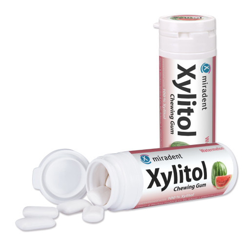 MIRADENT Xylitol Chewing Gum Wassermelone