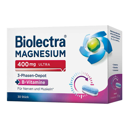 BIOLECTRA Magnesium 400 mg ultra 3-Phasen-Depot