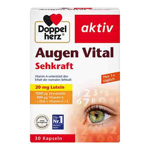 DOPPELHERZ Augen Vital Sehkraft aktiv Kapseln