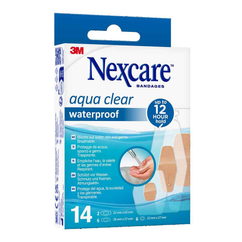 NEXCARE Aqua Clear waterproof assortiert 3 Gr&ouml;&szlig;en