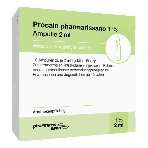 PROCAIN pharmarissano 1% Inj.-Lsg.Ampullen 2 ml