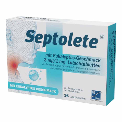 SEPTOLETE m.Eukalyptus-Geschmack 3mg/1mg Lut.-Tab.