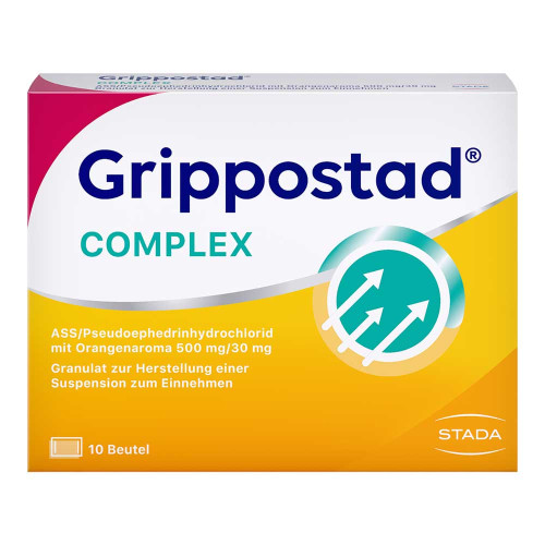 GRIPPOSTAD Complex ASS/Pseudoeph.500/30 mg Orange