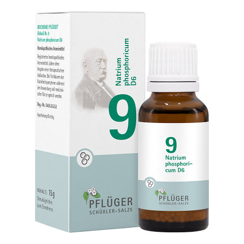 BIOCHEMIE Pfl&uuml;ger 9 Natrium phosphoricum D 6 Glob.