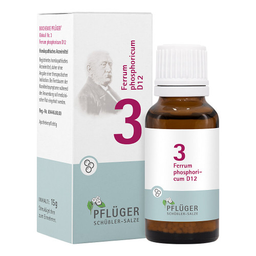 BIOCHEMIE Pfl&uuml;ger 3 Ferrum phosphoricum D 12 Glob.