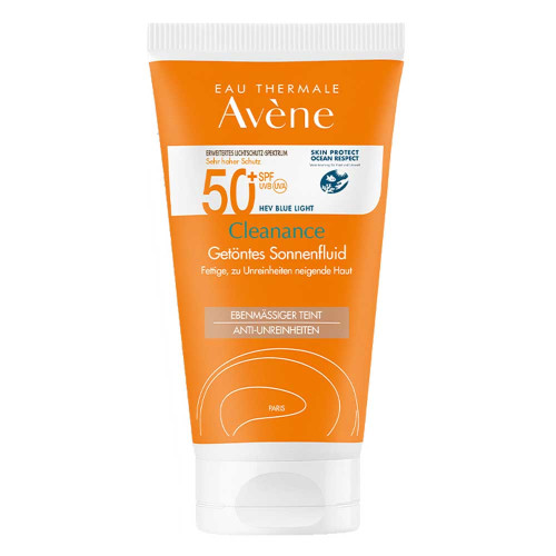 AVENE Cleanance Sonnenfluid SPF 50+ get&ouml;nt
