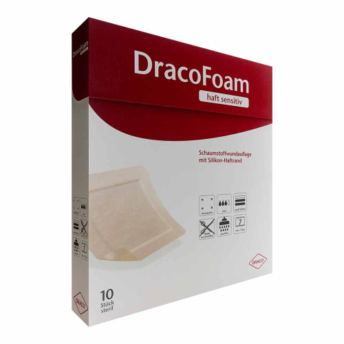 DRACOFOAM Haft sensitiv Schaumst.Wund.19x19 cm