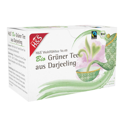 H&S Bio Gr&uuml;ner Tee aus Darjeeling Filterbeutel