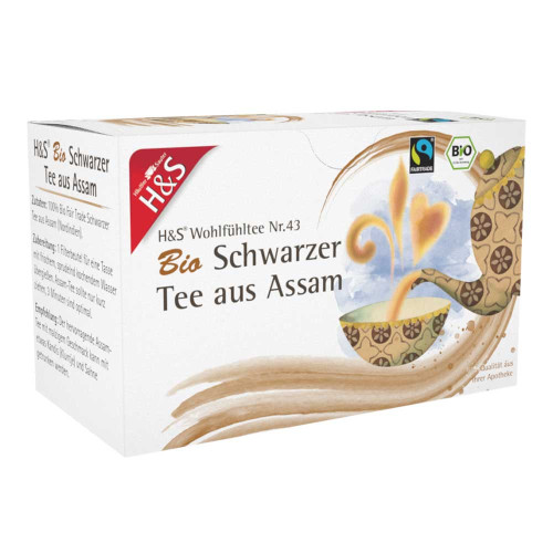 H&S Bio Schwarzer Tee aus Assam Filterbeutel