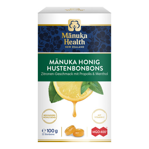 MANUKA HEALTH MGO 400+ Hustenbonb.Zitr.m.Prop.&Men