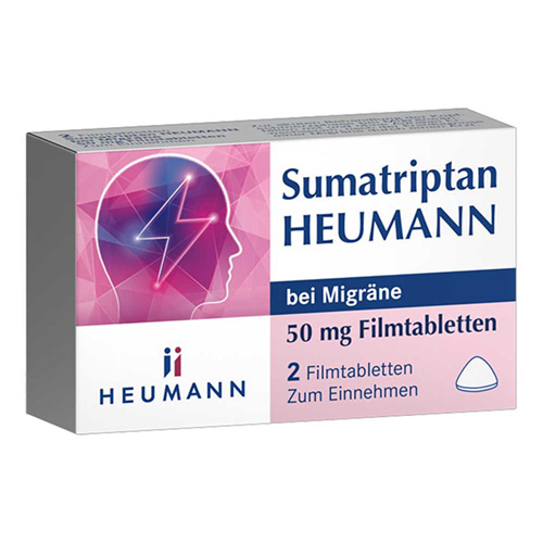 SUMATRIPTAN HEUMANN bei Migr&auml;ne 50 mg Filmtabl.