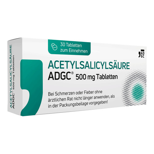 ACETYLSALICYLS&Auml;URE ADGC 500 mg Tabletten
