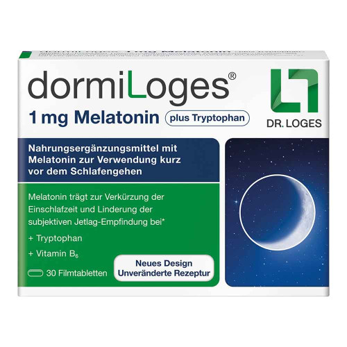 DORMILOGES 1 mg Melatonin plus Tryptophan Filmtab.