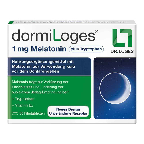 DORMILOGES 1 mg Melatonin plus Tryptophan Filmtab.