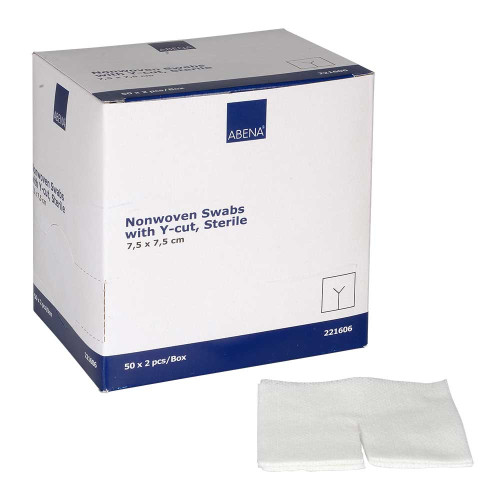 SCHLITZKOMPRESSEN Vlies 7,5x7,5 cm steril 4lagig