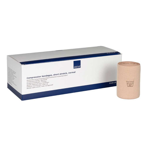 KURZZUGBINDE Kompression 8 cmx5 m beige