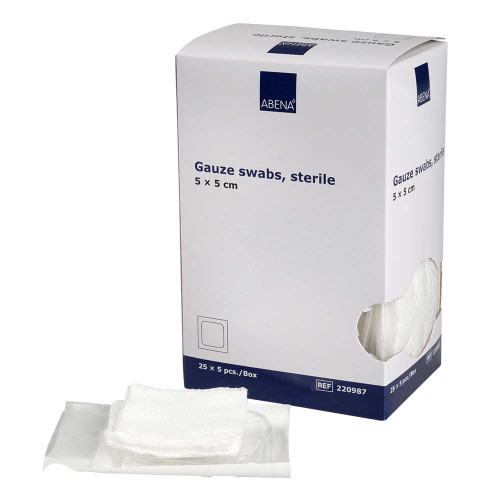 MULLKOMPRESSEN 5x5 cm steril 8lagig