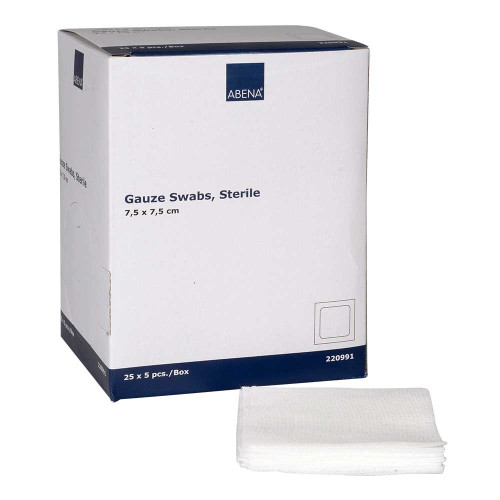 MULLKOMPRESSEN 7,5x7,5 cm steril 8lagig