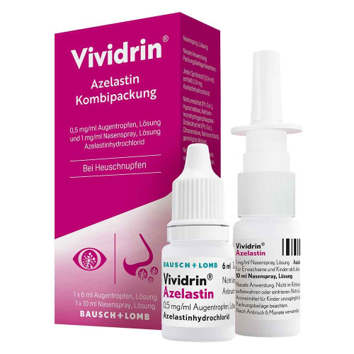 VIVIDRIN Azelastin Kombi.0,5 mg/ml ATR+1 mg/ml NAS