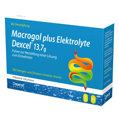 MACROGOL plus Elektrolyte Dexcel 13,7 g PLE
