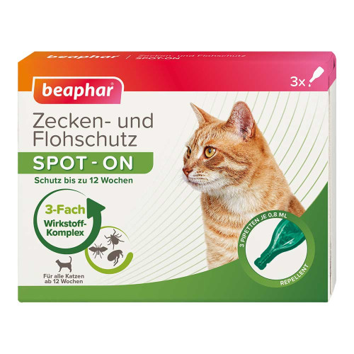 ZECKEN-UND Flohschutz Spot-on f.Katzen