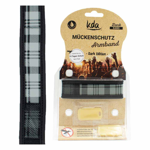 M&Uuml;CKENSCHUTZ Armband Karo grau
