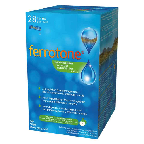 FERROTONE nat&uuml;rliches Eisen plus Vitam.C Apfel Btl