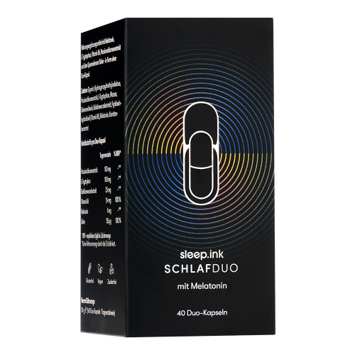 SLEEP.INK Schlafduo mit Melatonin Kapseln