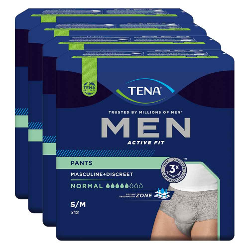 TENA MEN Act.Fit Inkontinenz Pants norm.S/M grau