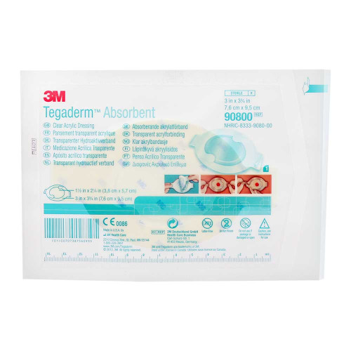 TEGADERM Absorbent Verb.oval 7,6x9,5 cm 90800