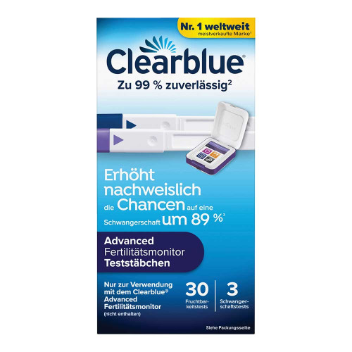 CLEARBLUE Fertilit&auml;tsmonitor Testst&auml;bchen 30+3
