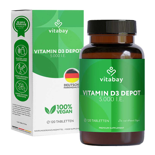 VITAMIN D3 DEPOT 5000 I.E. Cholecalciferol Tabl.