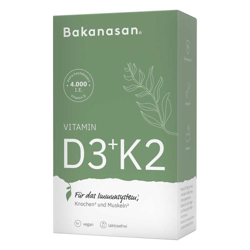 BAKANASAN Vitamin D3+K2 Kapseln