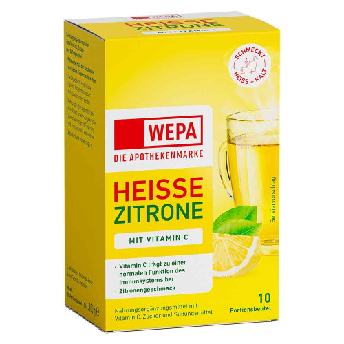 WEPA hei&szlig;e Zitrone+Vitamin C Pulver