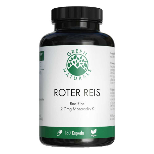GREEN NATURALS roter Reis Monacolin K vegan Kaps.