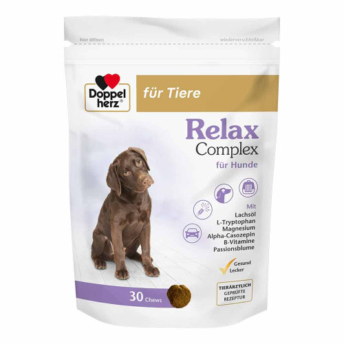 DOPPELHERZ f&uuml;r Tiere Relax Complex Chews f&uuml;r Hunde