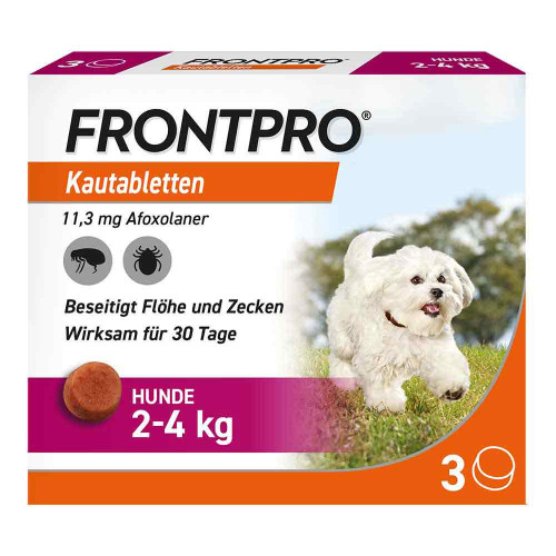 FRONTPRO 11 mg Kautabletten f.Hunde 2-4 kg