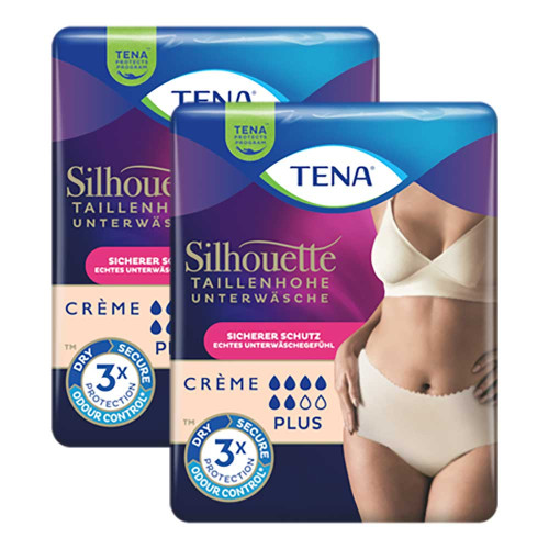 TENA SILHOUETTE plus M creme Inkontinenz Pants