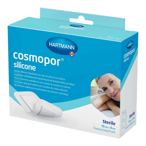COSMOPOR silicone Wundverband 8x10 cm