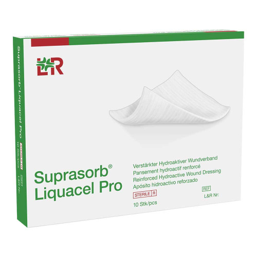 SUPRASORB Liquacel Pro 15x15 cm Kompressen