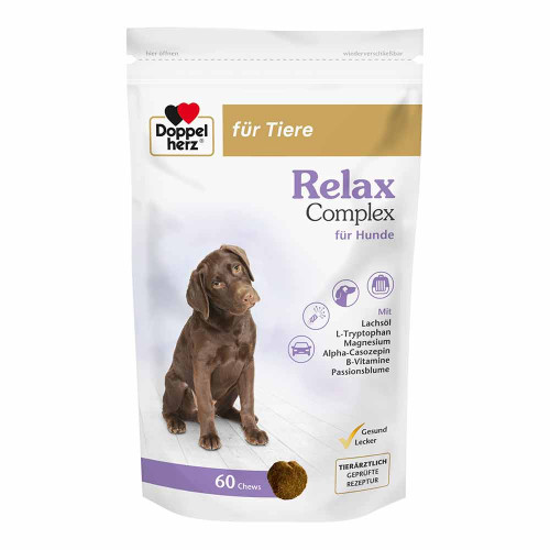 DOPPELHERZ f&uuml;r Tiere Relax Complex Chews f&uuml;r Hunde