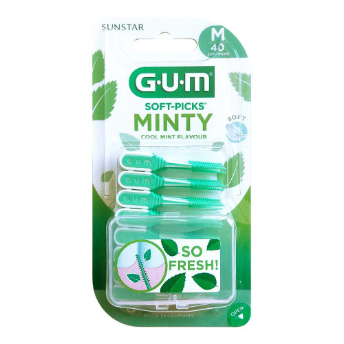 GUM SOFT-PICKS MINTY medium