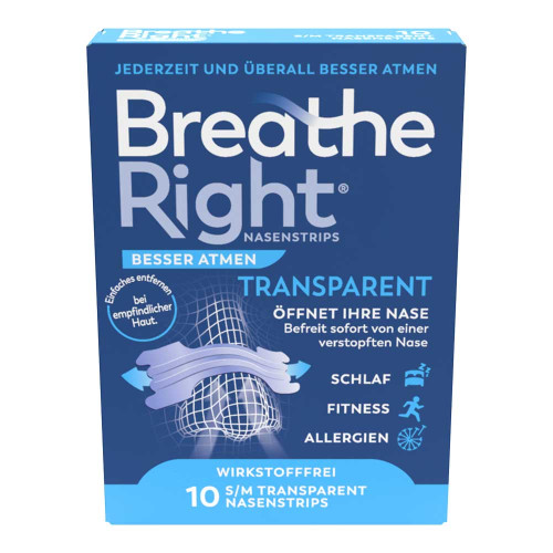 BREATHE Right Besser Atmen Nasenpfl.normal transp.