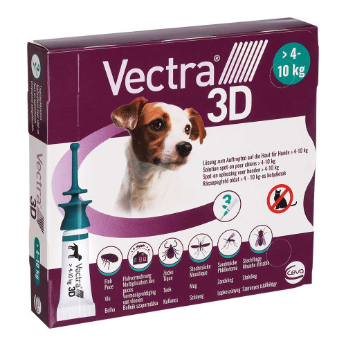 VECTRA 3D Lsg.z.Auftro.a.d.Haut f.Hunde &uuml;.4-10 kg