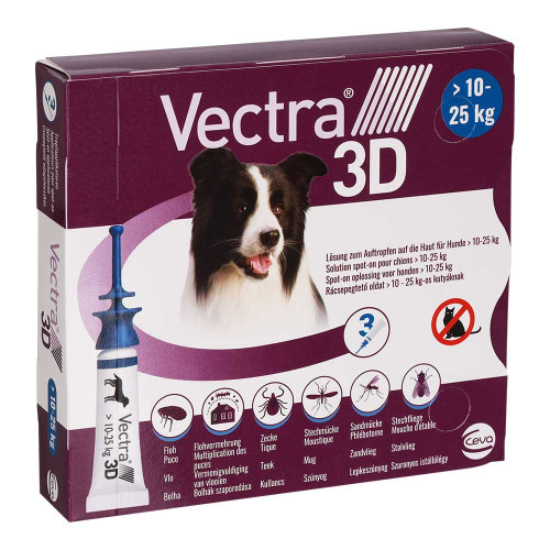 VECTRA 3D Lsg.z.Auftro.a.d.Haut f.Hunde &uuml;.10-25 kg