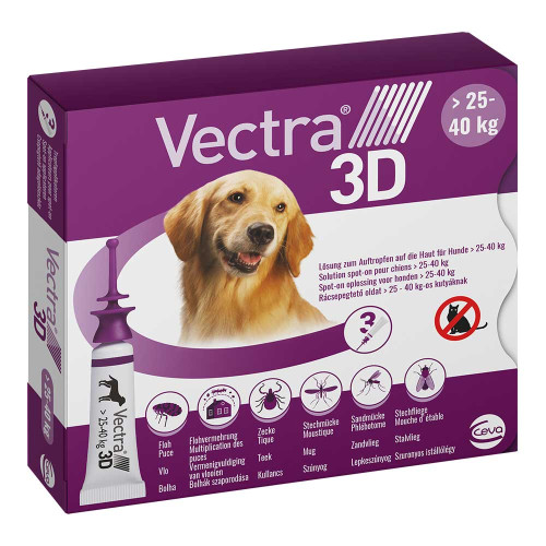 VECTRA 3D Lsg.z.Auftro.a.d.Haut f.Hunde &uuml;.25-40 kg