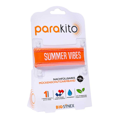 PARA KITO M&uuml;ckenschutz Armband Erw.orange